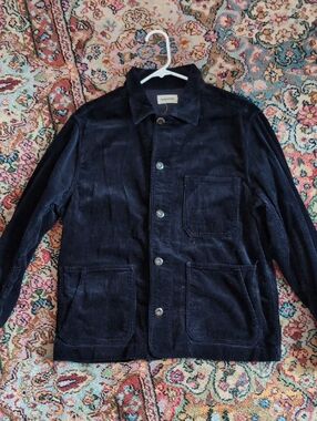 Taylor Stitch Navy Corduroy Ojai Chore Jacket